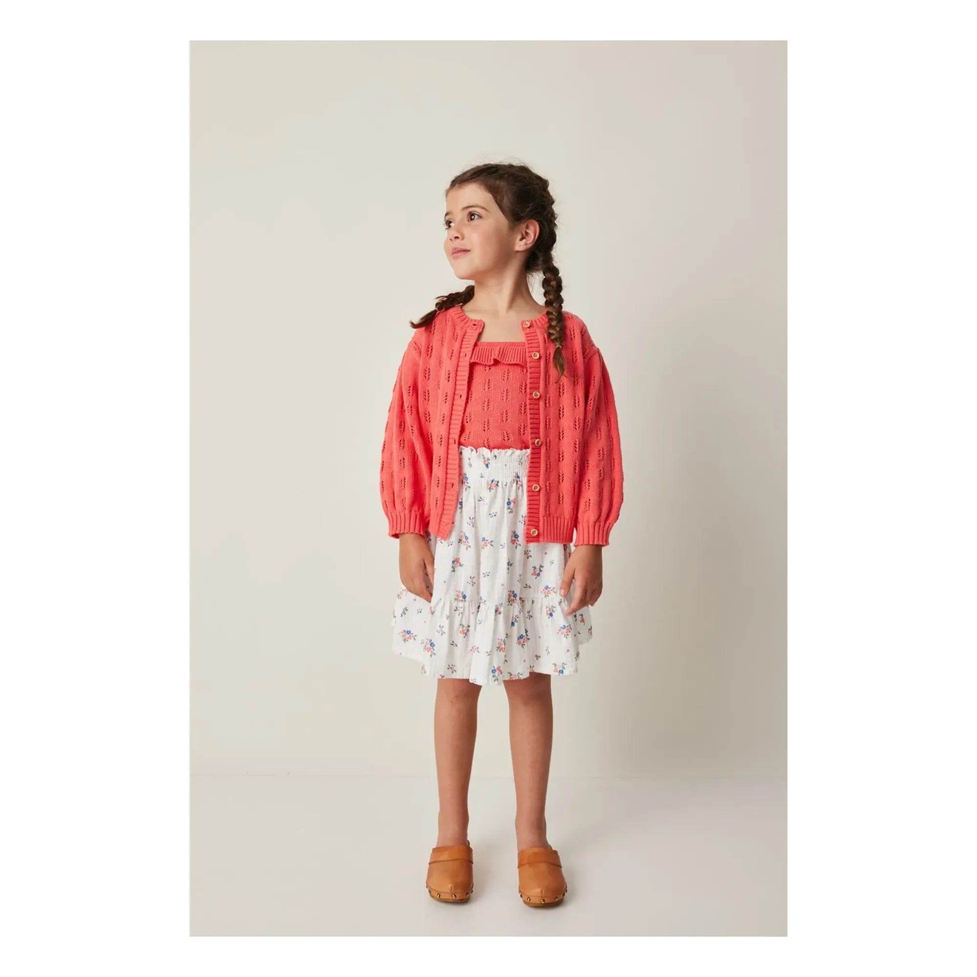 Tocoto Vintage - Floral Pattern Knit Cardigan | Grenadine