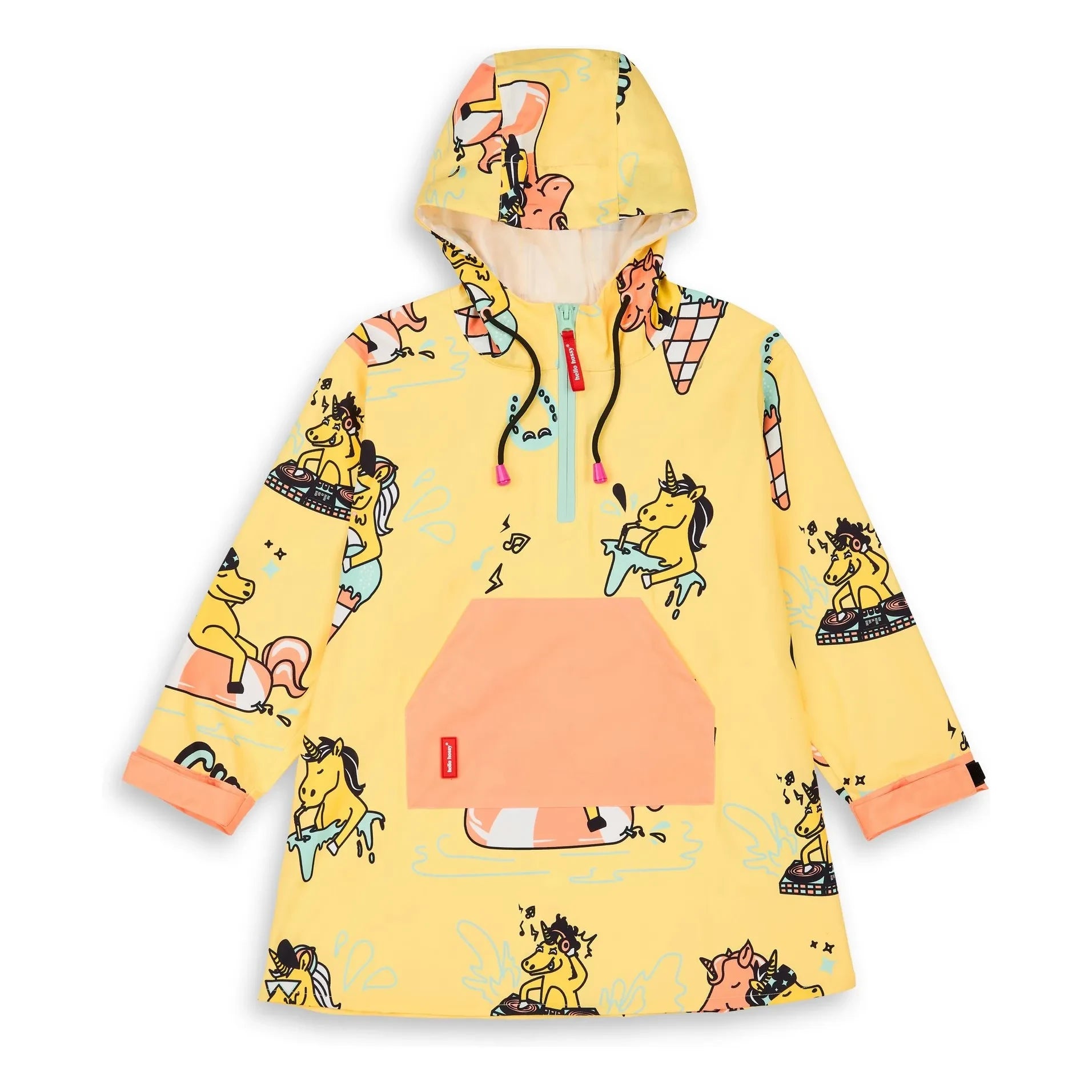 Hello Hossy - Unicorn Raincoat | Yellow