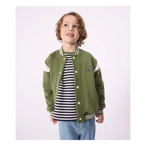 Petit Bateau - Teddy Fleece Wide Fit Jacket | Olive