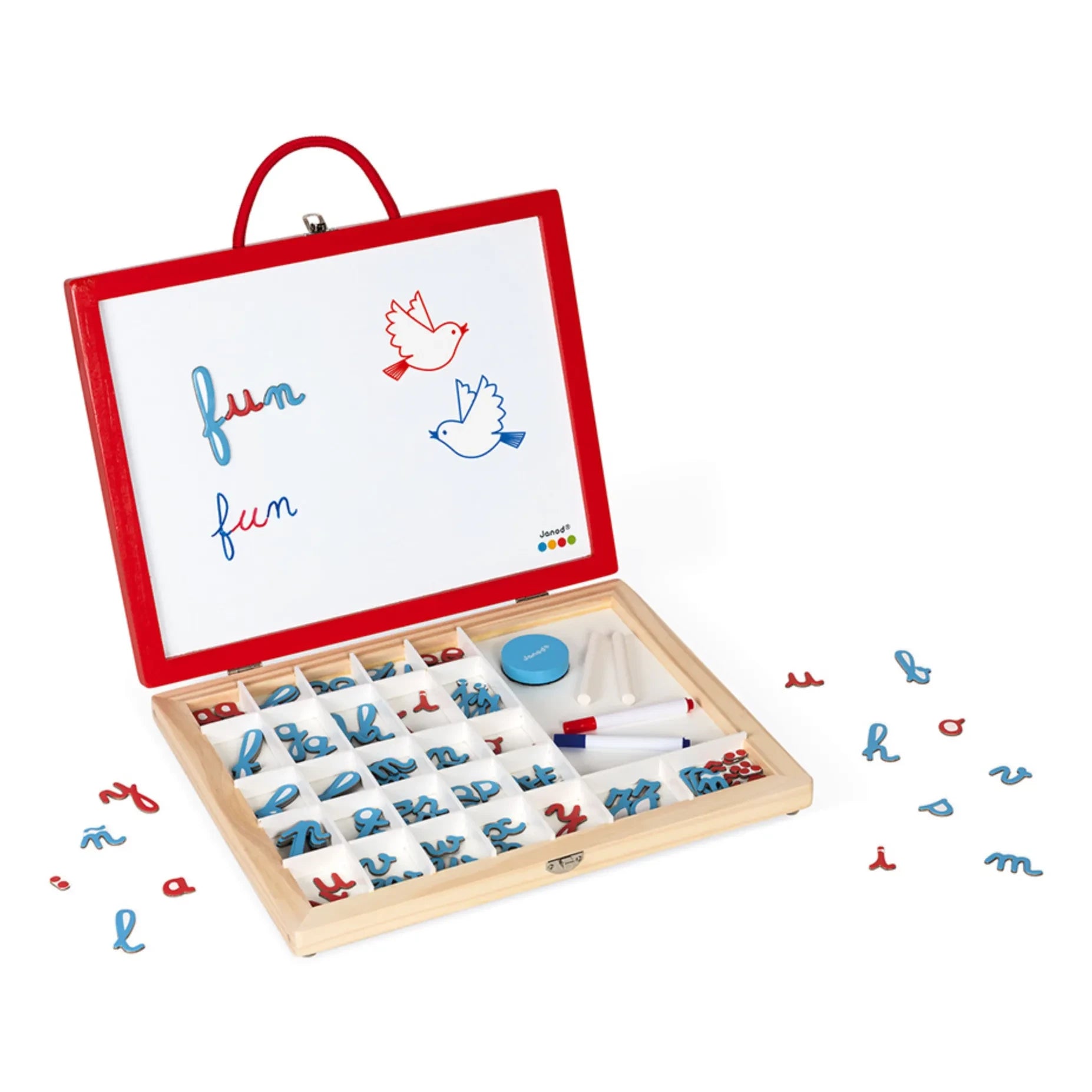 Janod - 4-in-1 Cursive Letter Box