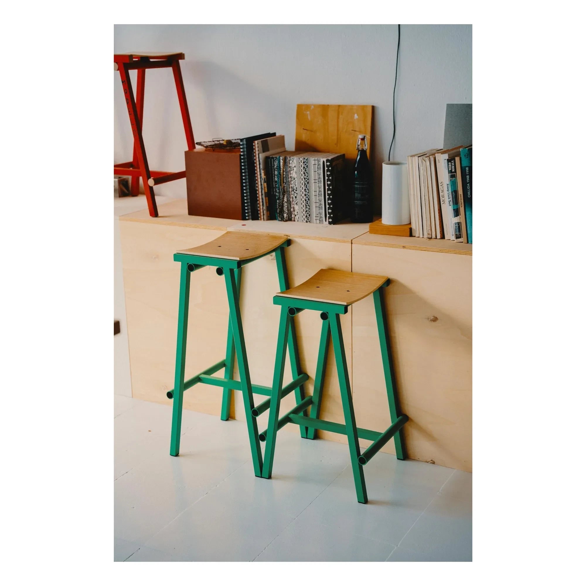 Hay - 65 cm High Stool 8 | Green