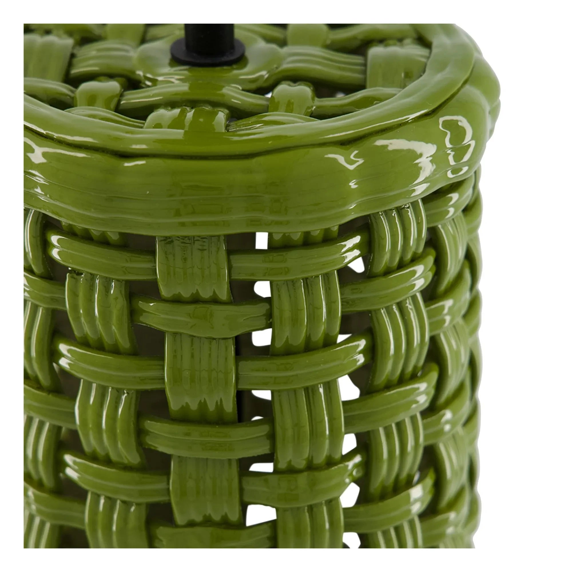 House of Capricorn - Cesta Ceramic Lamp Base | Green