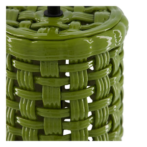 House of Capricorn - Cesta Ceramic Lamp Base | Green
