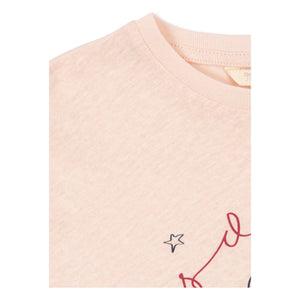 Konges Sløjd - Era Chat T-shirt Linen and organic cotton | Pink