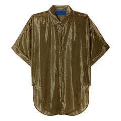 Mes Demoiselles - Light Metallic Blouse | Gray