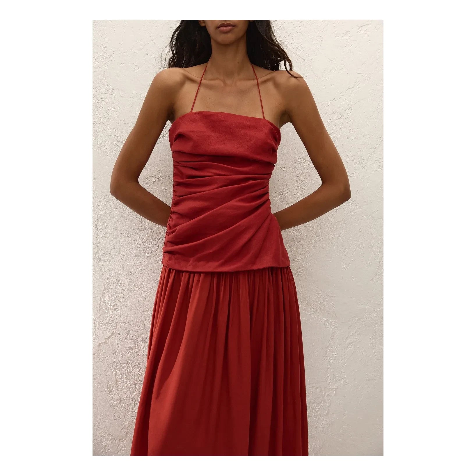 Faithfull the Brand - Notte Maxi Cotton Dress | Terracotta