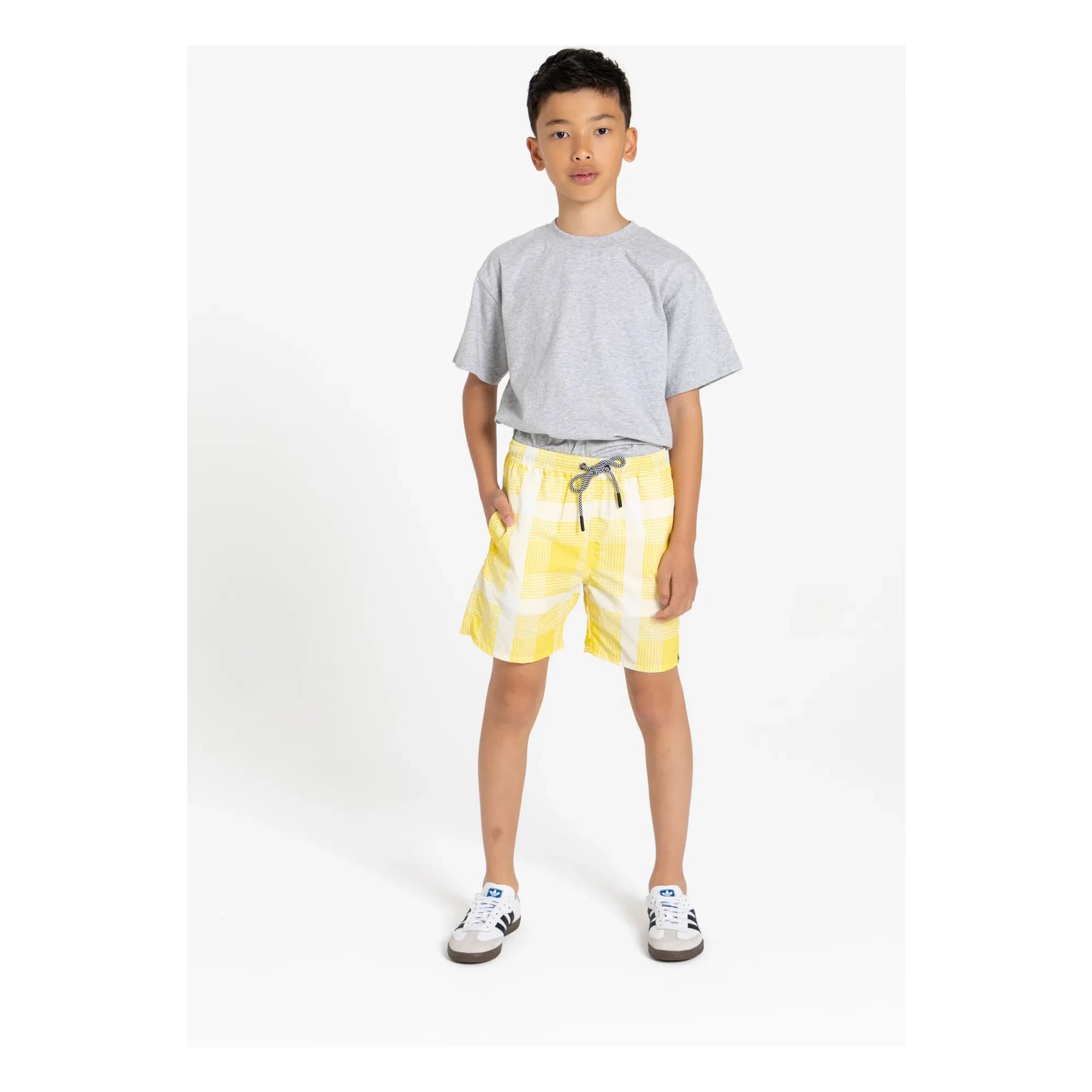 Finger in the Nose - Freeboy Carreaux Swimsuit | Light Yellow