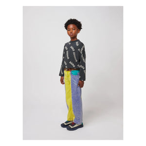 Bobo Choses - Renk Bloklu Organik Pamuk Jeans | Sarı