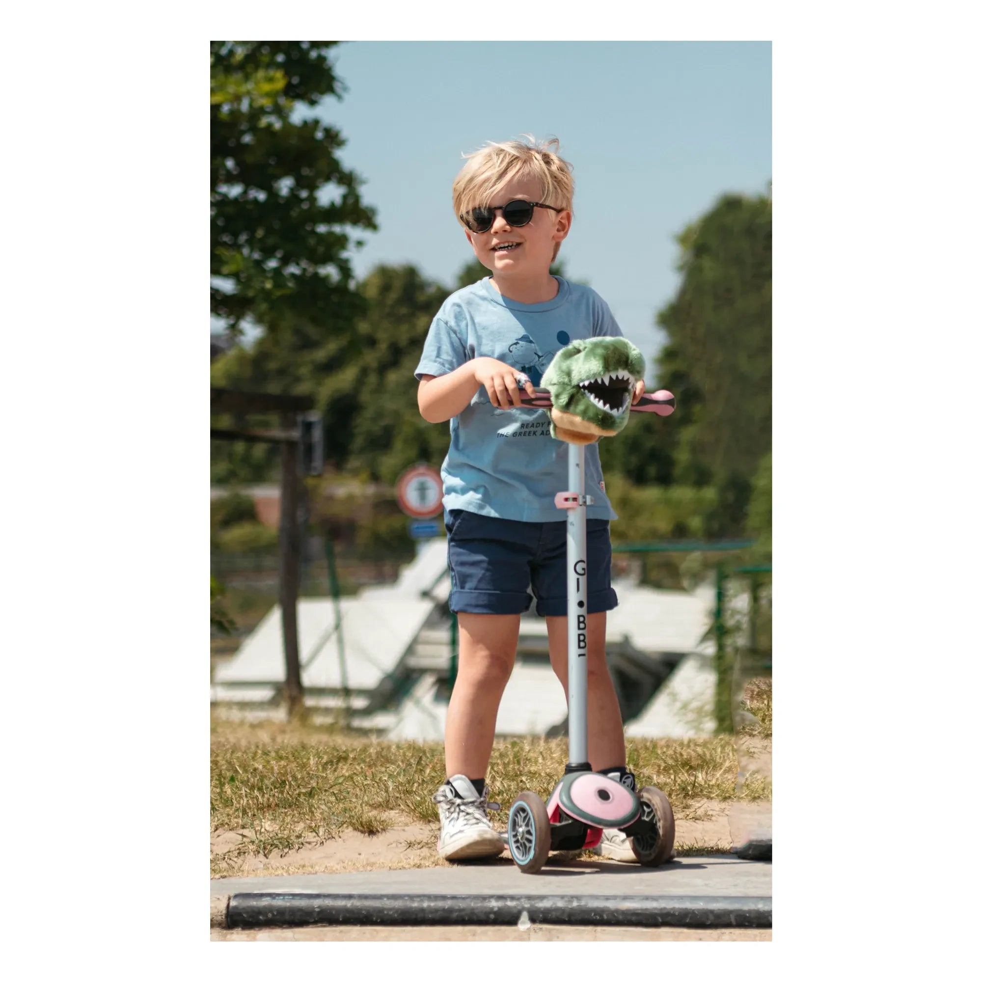 Wild & Soft - T-Rex Scooter Helmet | Green