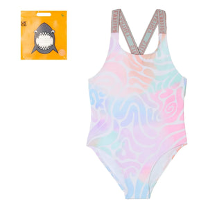 Stella McCartney Kids - Zebra Swimsuit | White