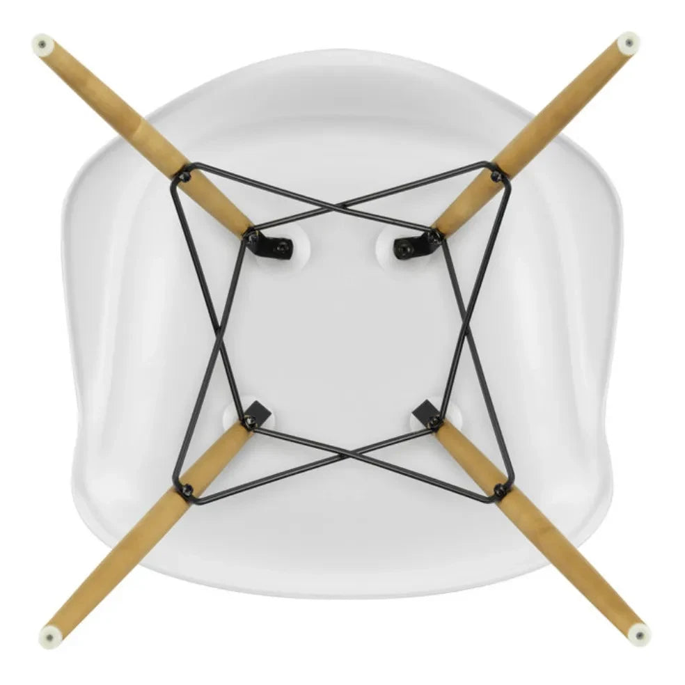 Vitra - DAW sandalye - akçaağaç taban - Charles & Ray Eames | Beyaz