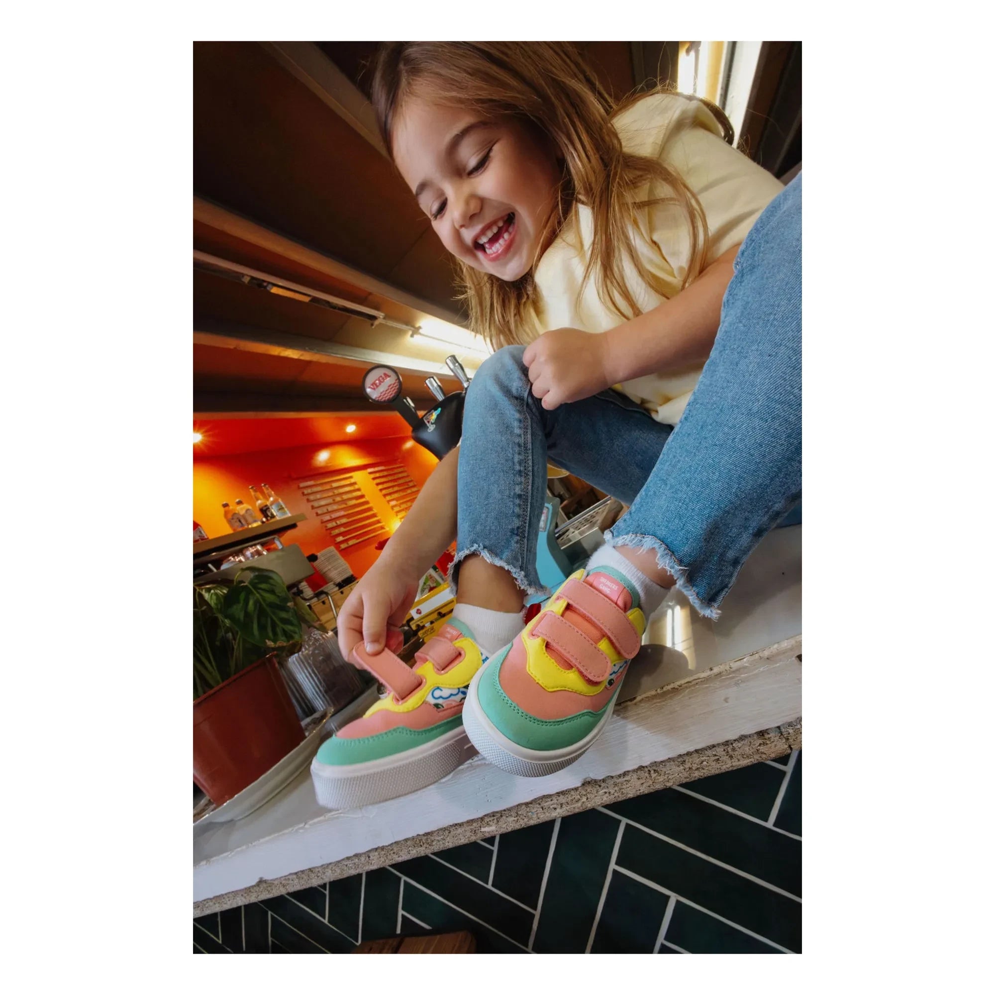 Hello Hossy - Hapiness Scratch Sneakers | Pembe