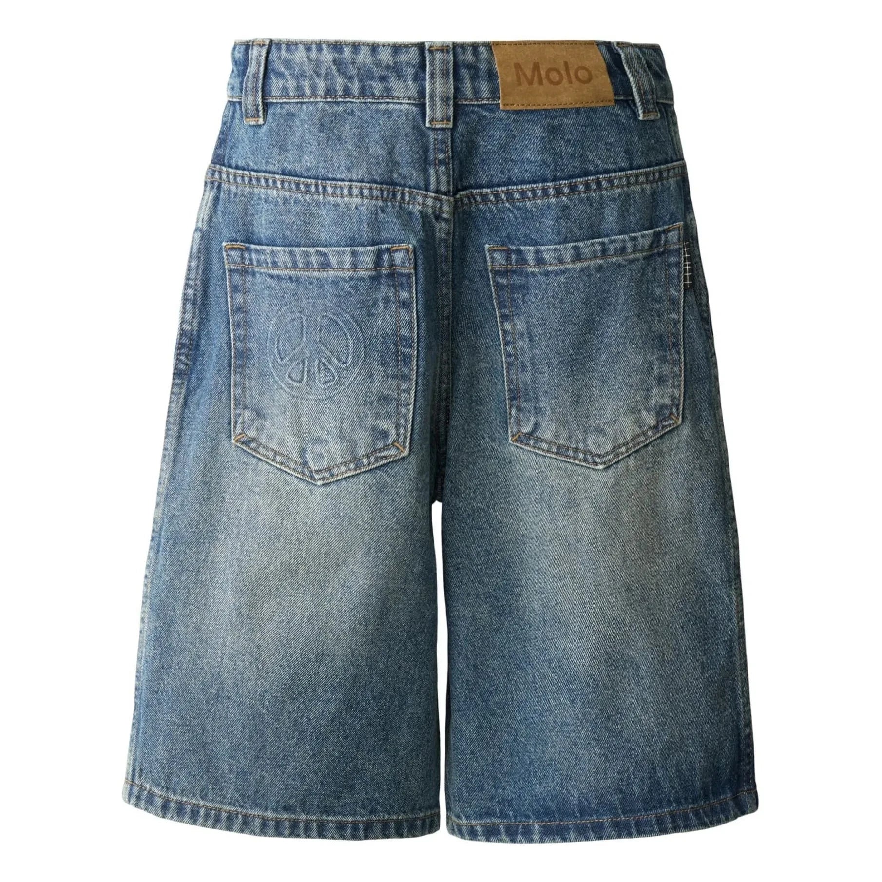 Molo - Alphie Denim Organik Pamuk Bermuda Şort | Mavi