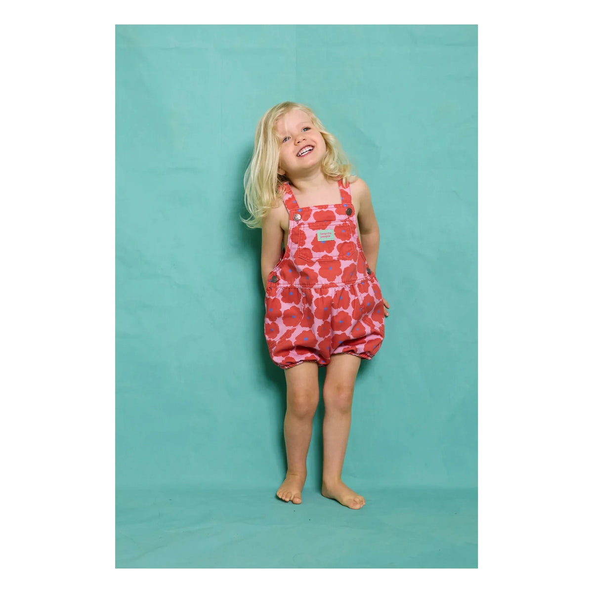 Favorite People - Neapolitan Floral Jumpsuit Shorts | Red