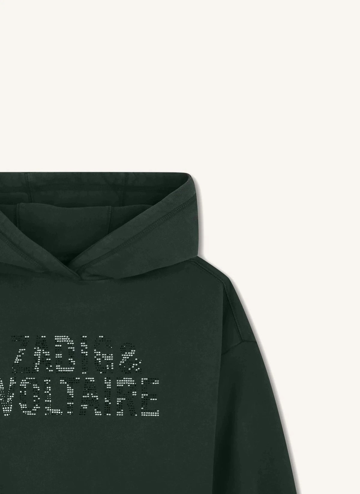 Zadig & Voltaire - Organic Cotton Sparkly Hooded Top | Black