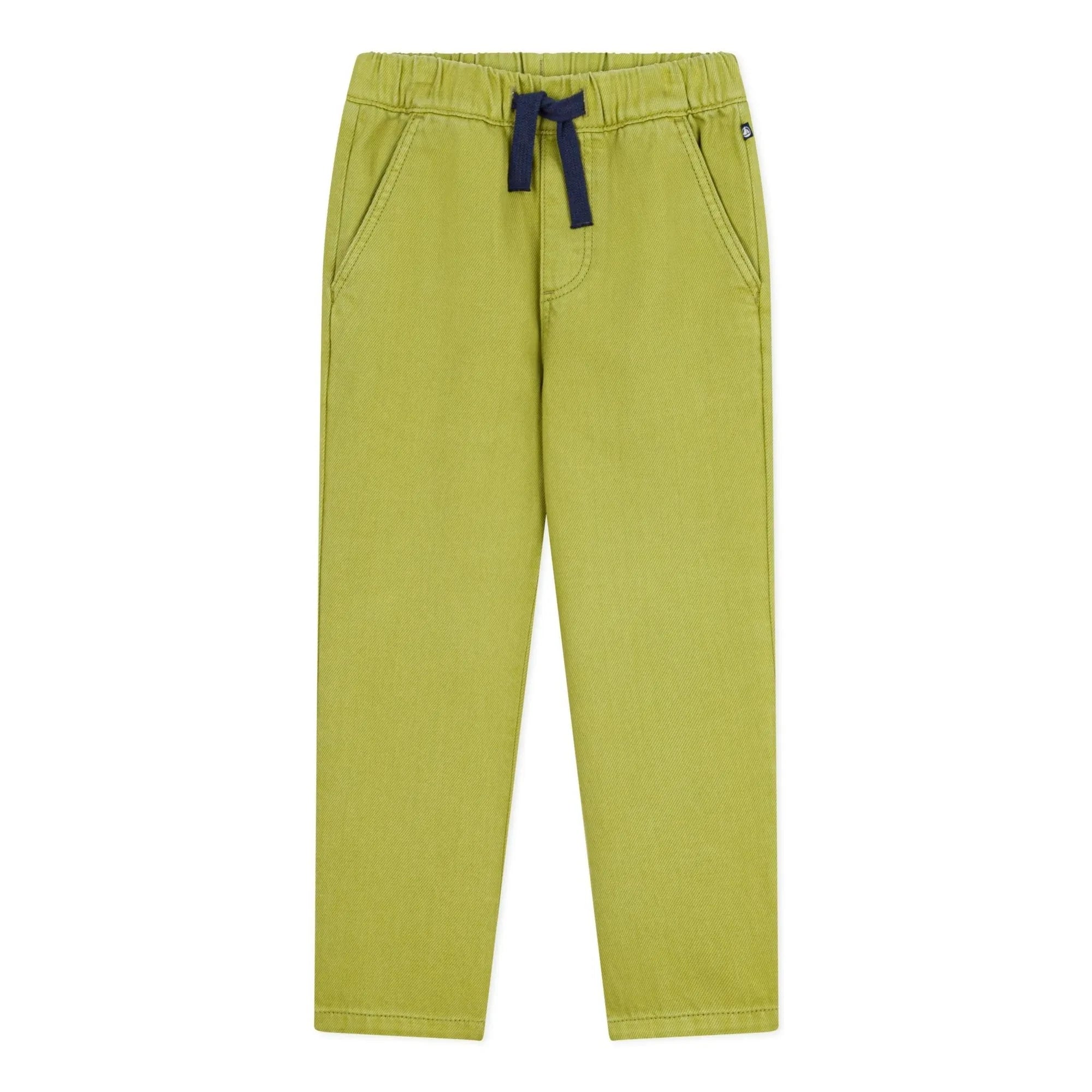 Petit Bateau - Düz Kesim Twill Pantolon | Haki