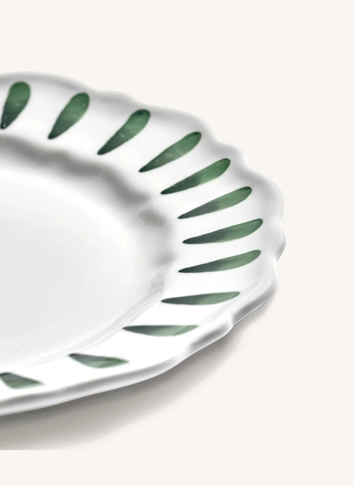 Serax - Charly Striped Dessert Plates - Set of 2 | Green