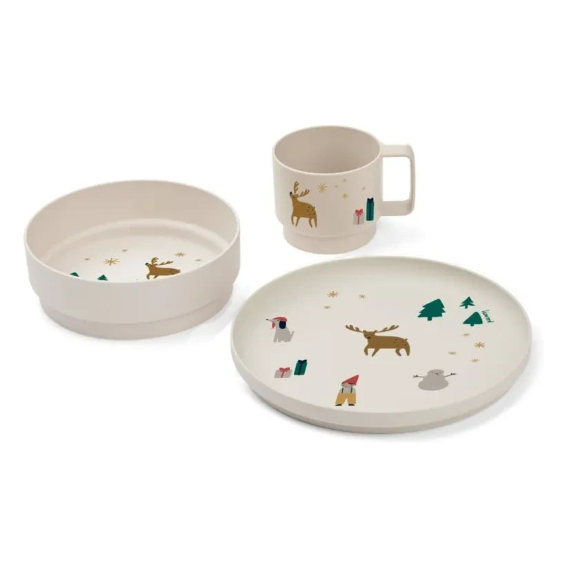 Liewood - Archi Dinner Set | Holiday/Sandy Mix