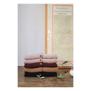 1+ in the family - Malene Merino Wool Cardigan | Nude