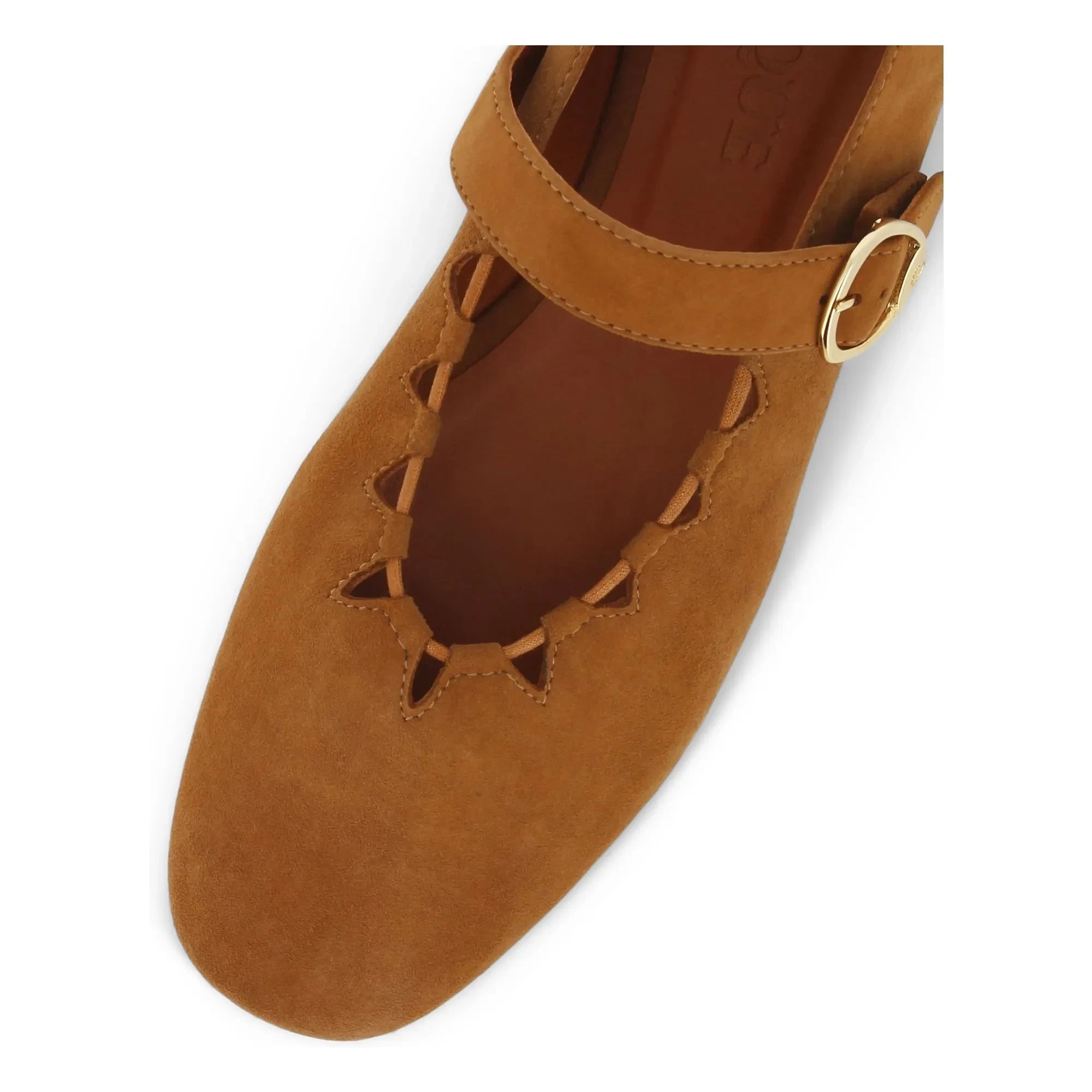 Socque Paris - Ginger Leather Ballet Flats | Camel