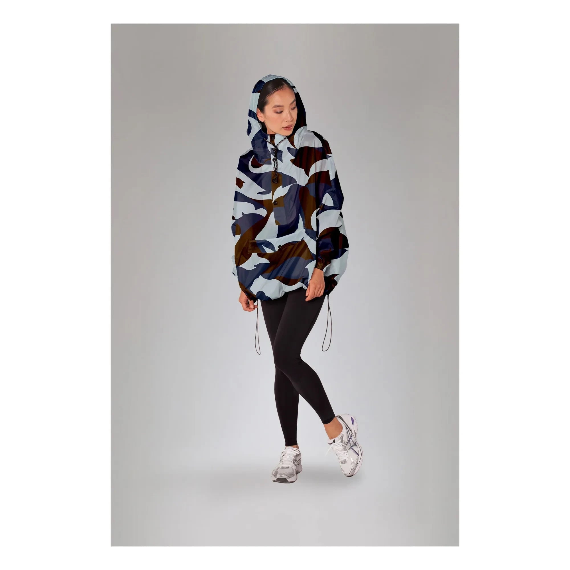 Rainkiss - Malika Rain Poncho | Blue