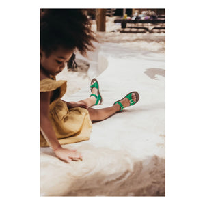 Salt-Water - Waterproof Surfer Leather Sandals | Meadow Green