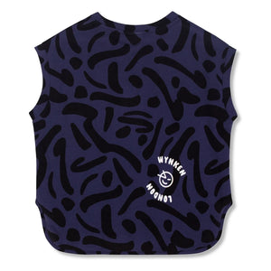 Wynken - Organik pamuk kolsuz sweatshirt | Lacivert