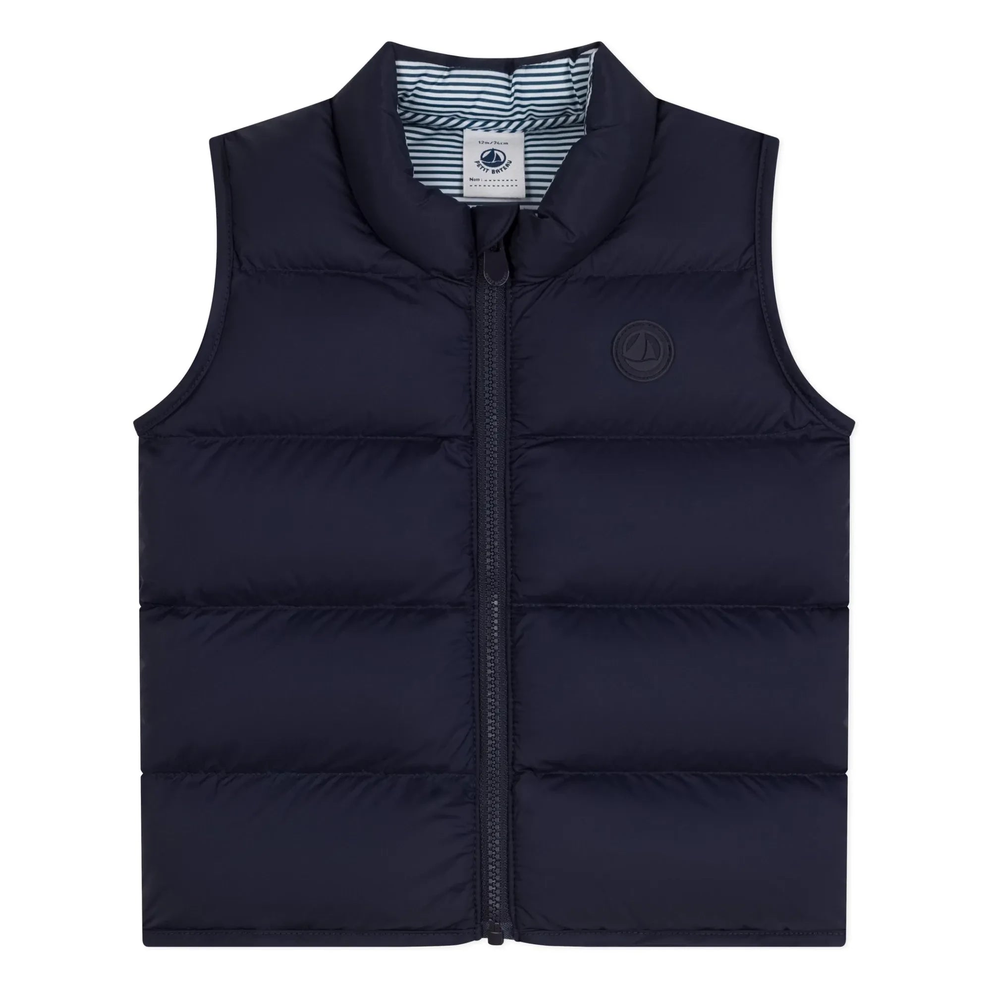 Petit Bateau - Baby Sleeveless Puffer Vest | Navy
