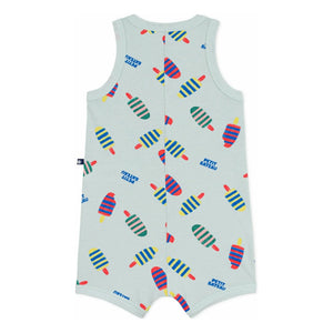 Petit Bateau - Ice Cream Romper | Turquoise