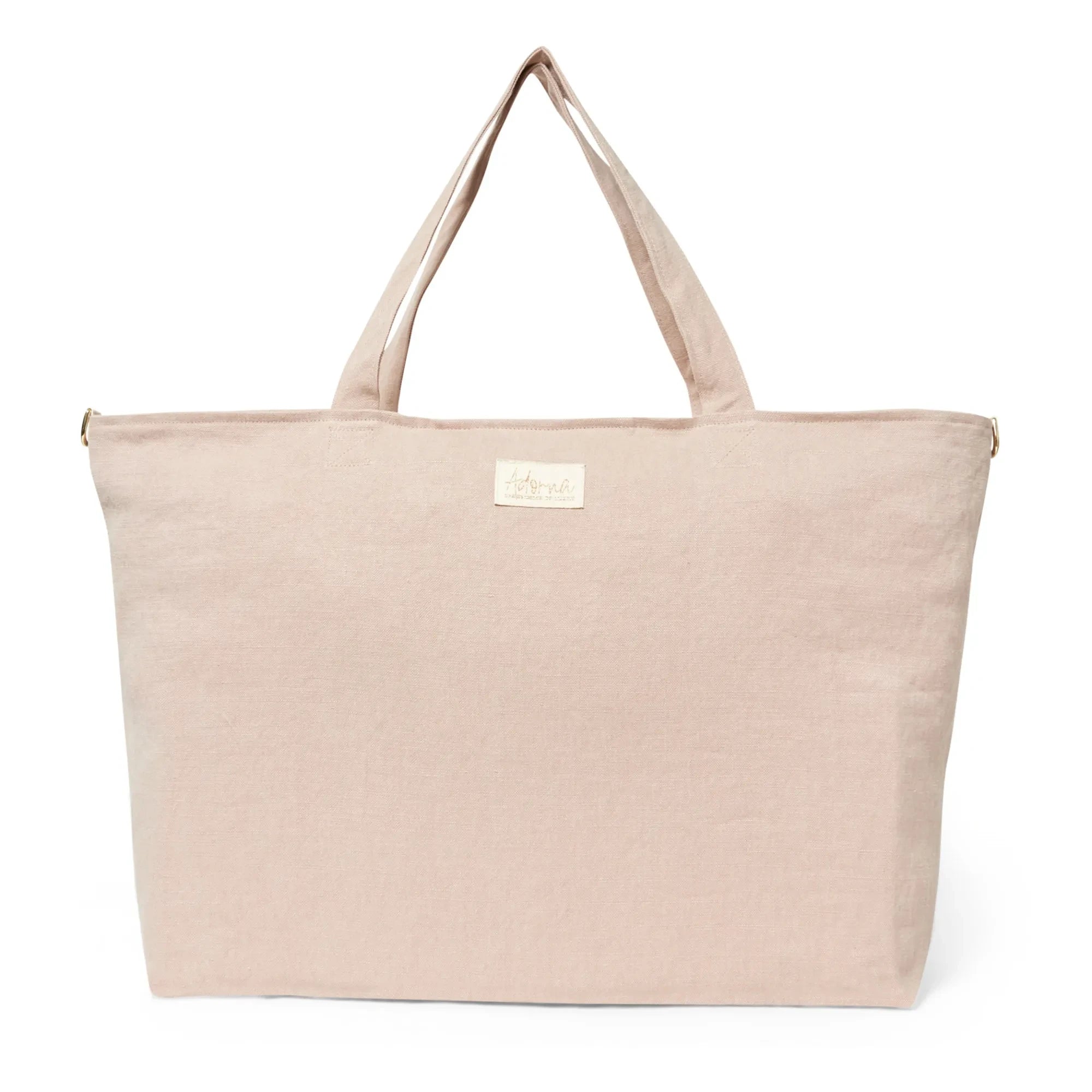 Adorna - Linen Night Bag | Powder Pink