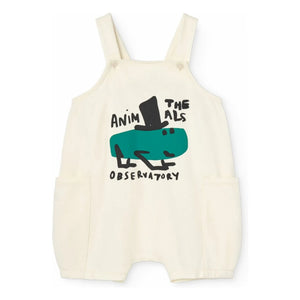 The Animals Observatory - Gase The Animals Observatory Organic Cotton Romper | White
