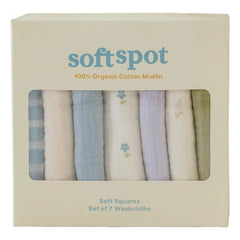 Soft Spot - Organic Cotton Cottage Towels - Set of 7 | Blue