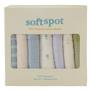 Soft Spot - Organic Cotton Cottage Towels - Set of 7 | Blue