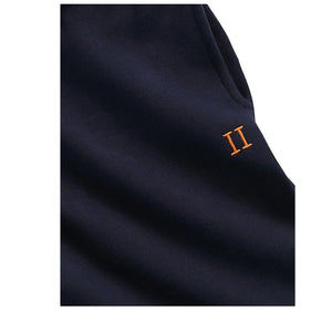 Les Deux - Contrast Logo Jogger Trousers, Organic Cotton | Navy