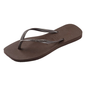 Havaianas - Slim Square Slides | Chocolate