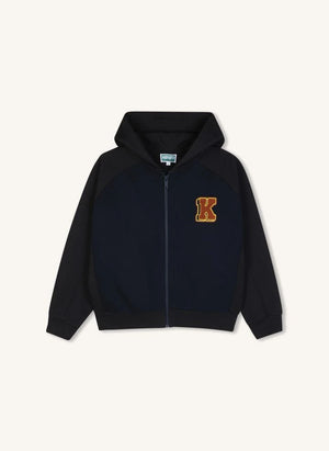 Kenzo - Kenzo Tigres Fermuarlı Sweatshirt Üstü | Gece mavisi