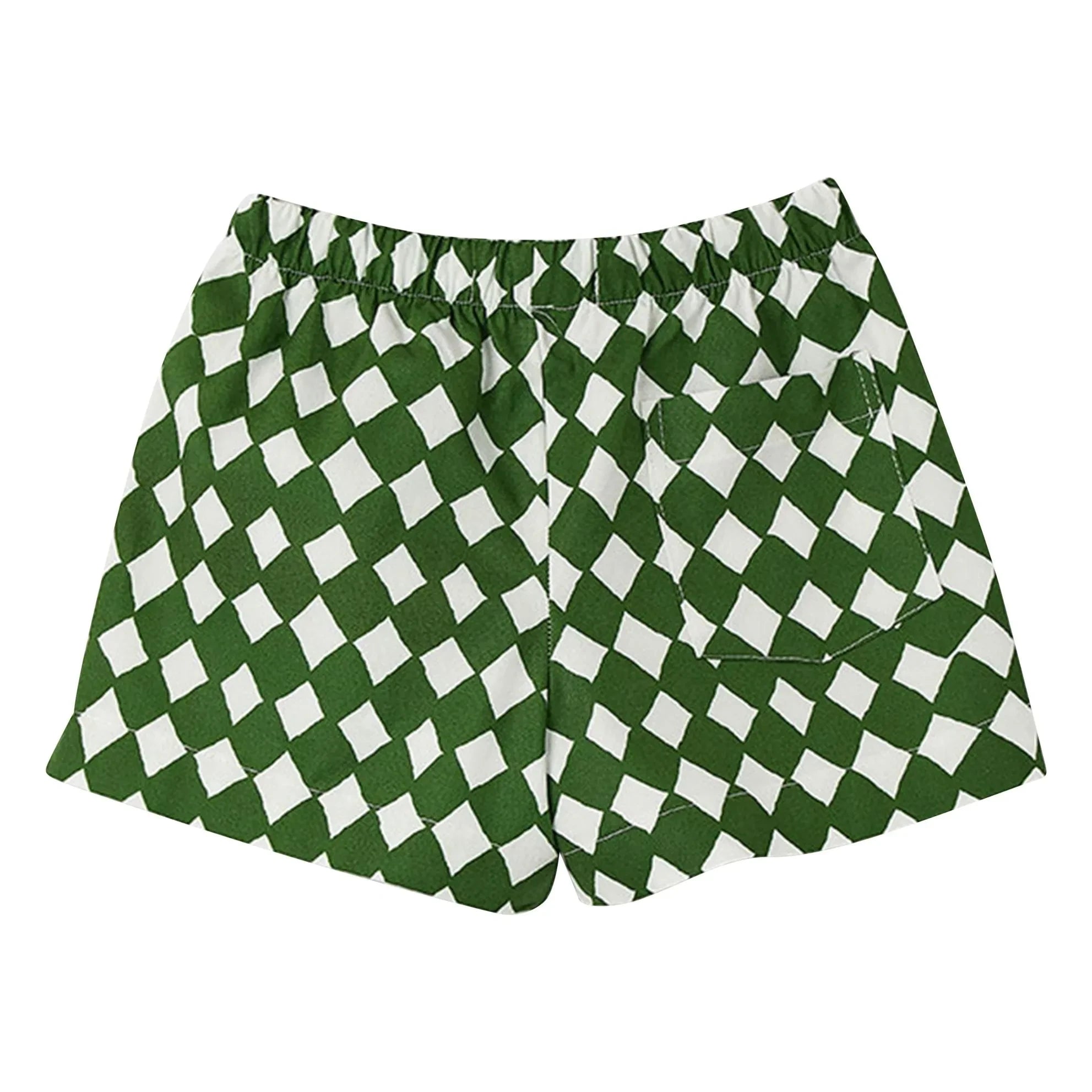 Fabula - Damier Cord Short | Green