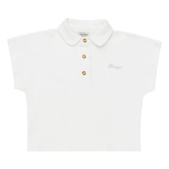 Donsje - Ivelle Peter Pan Collar Top | White