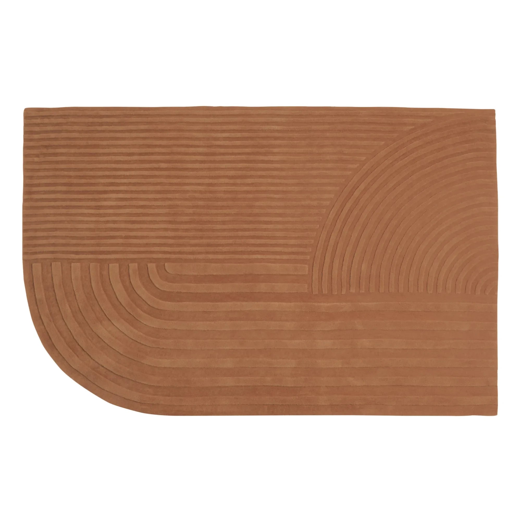 Muuto - Relevo Rug - Studio Pepe | Orange Rouille