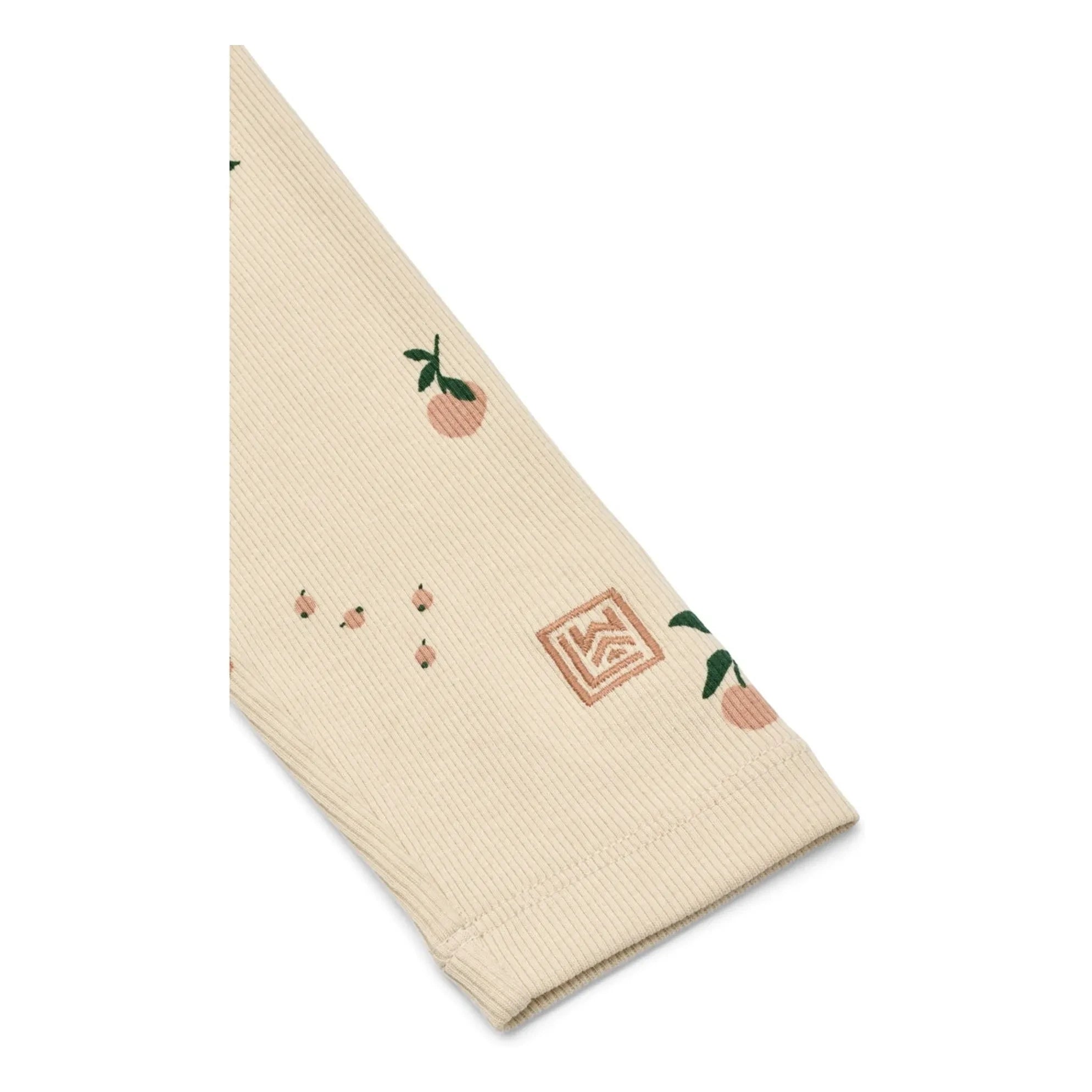 Liewood - Marien Peach Organic Cotton Ribbed Leggings | Beige