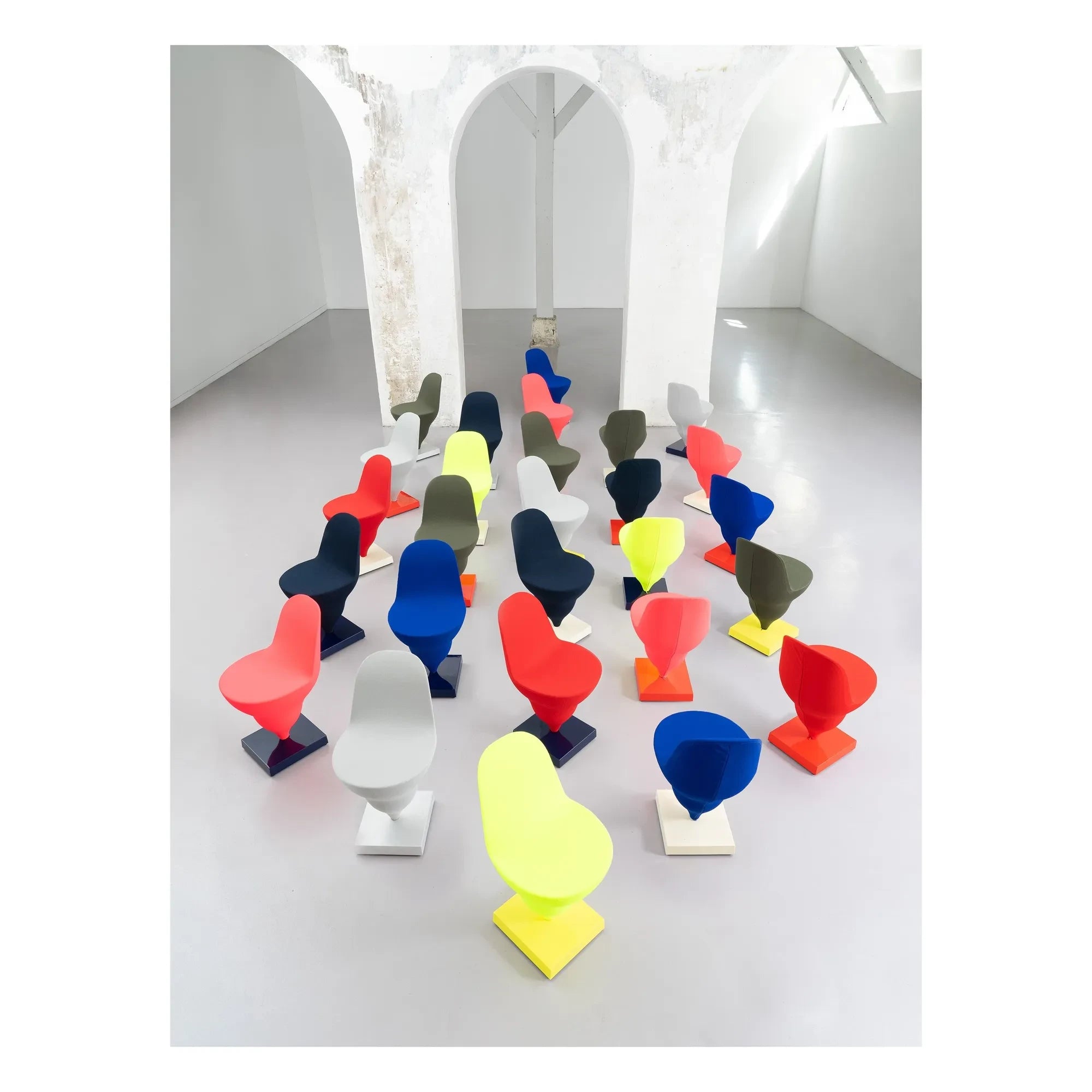 Moustache - Navy Blue Gelato Footed Chair - Jean-Baptiste Fastrez | Night Blue