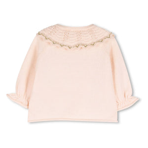 Chloé - Organik pamuk kazak ve bloomer seti | Pembe