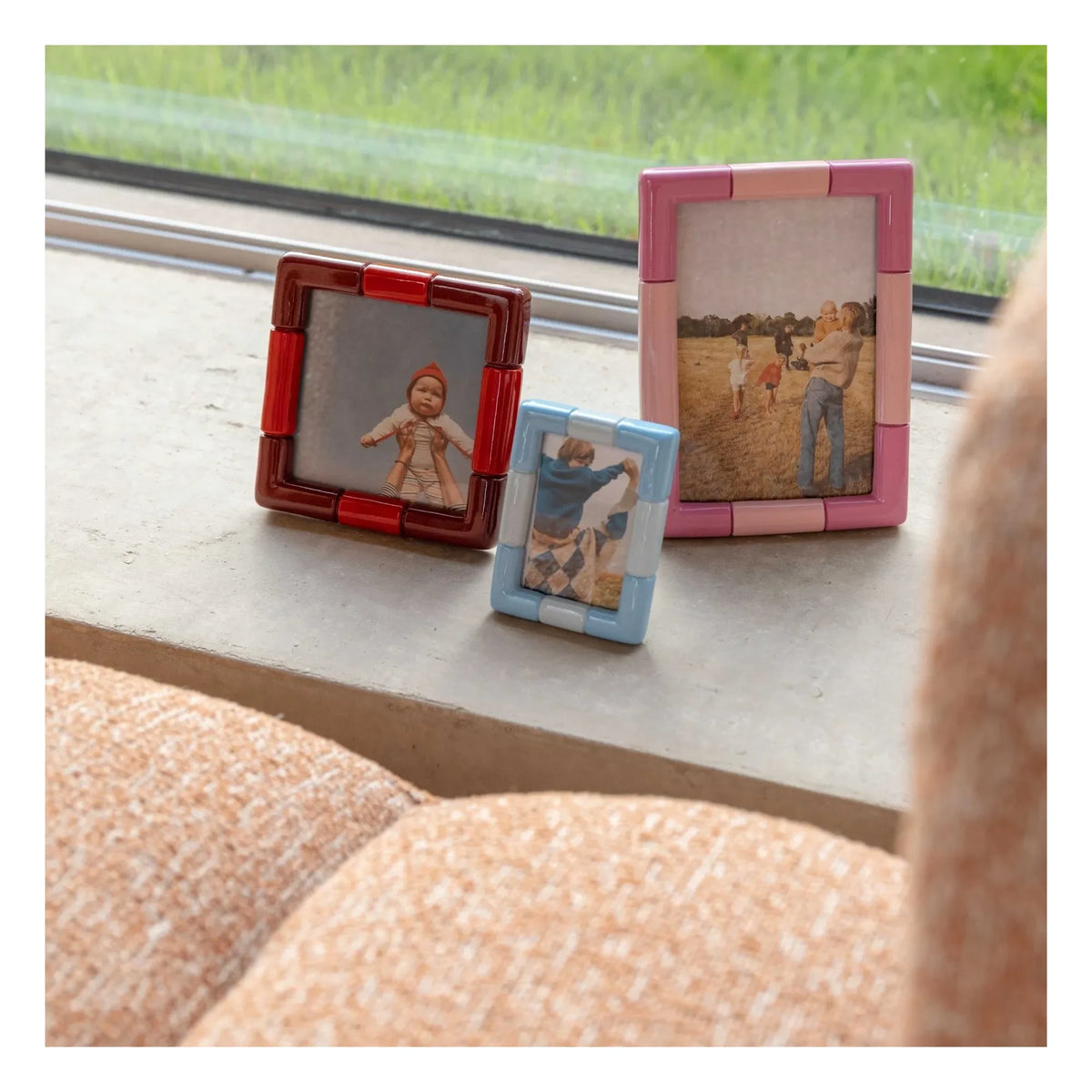 &Klevering - Rift Photo Frame | Cotton Candy Pink