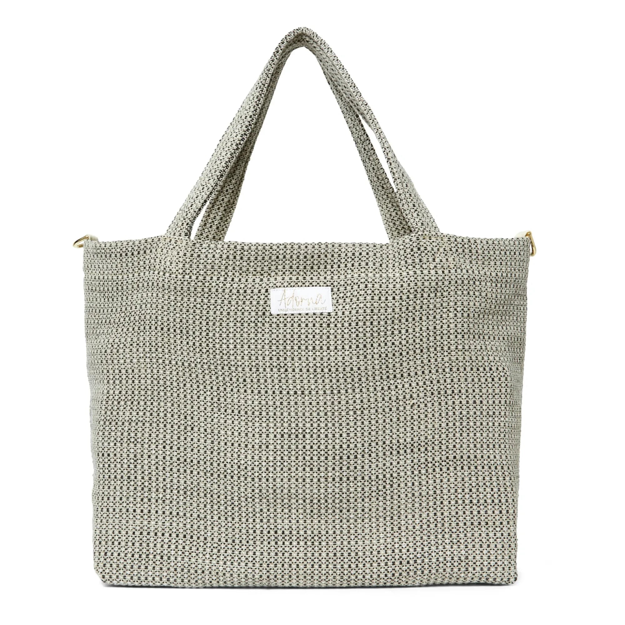 Adorna - Linen Tote Bag | Dark Gray