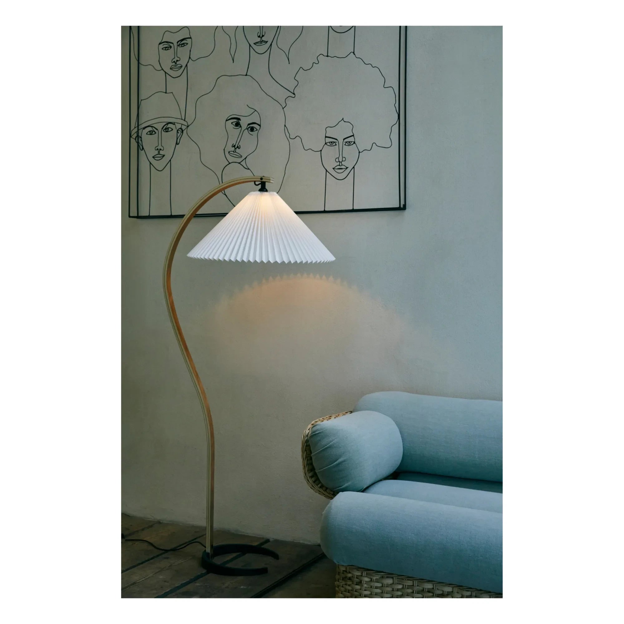 Gubi - Timberline Floor Lamp - Mads Caprani | White