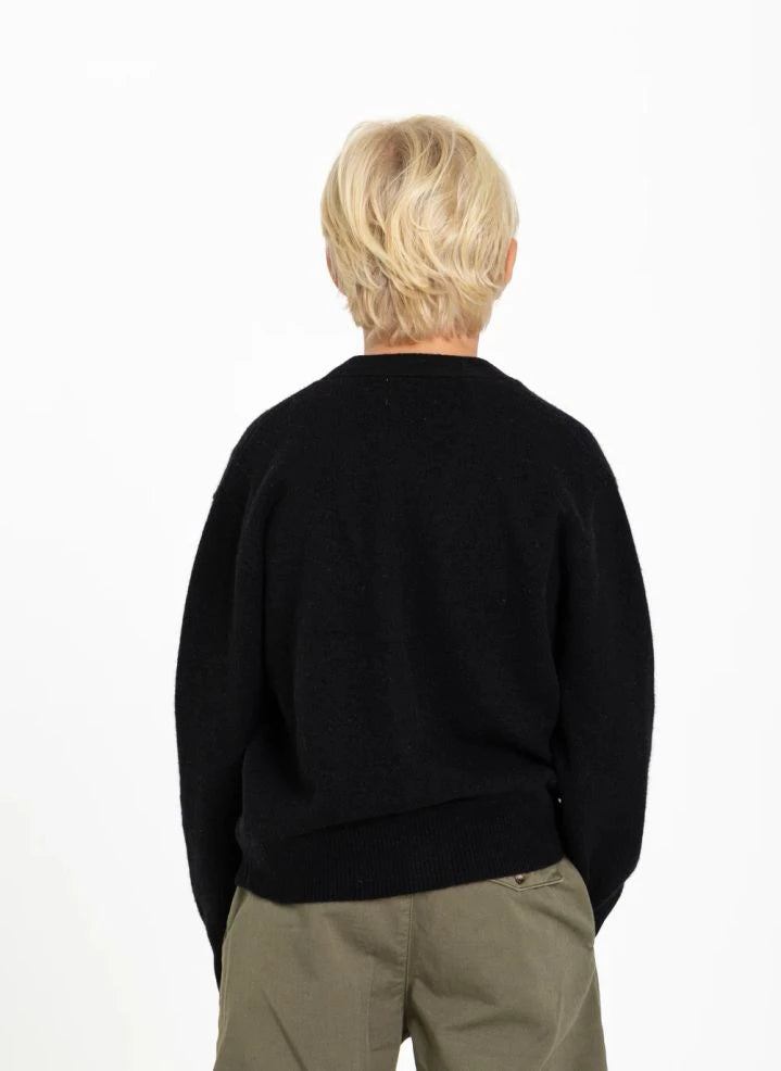 Finger in the nose - Robin Merino Wool Cardigan | Black