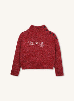 Zadig & Voltaire - Voltaire Buttoned Sweater | Raspberry Red