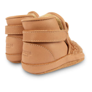Donsje - Richy Brown Bear Fur-Lined Booties | Frosted Brown