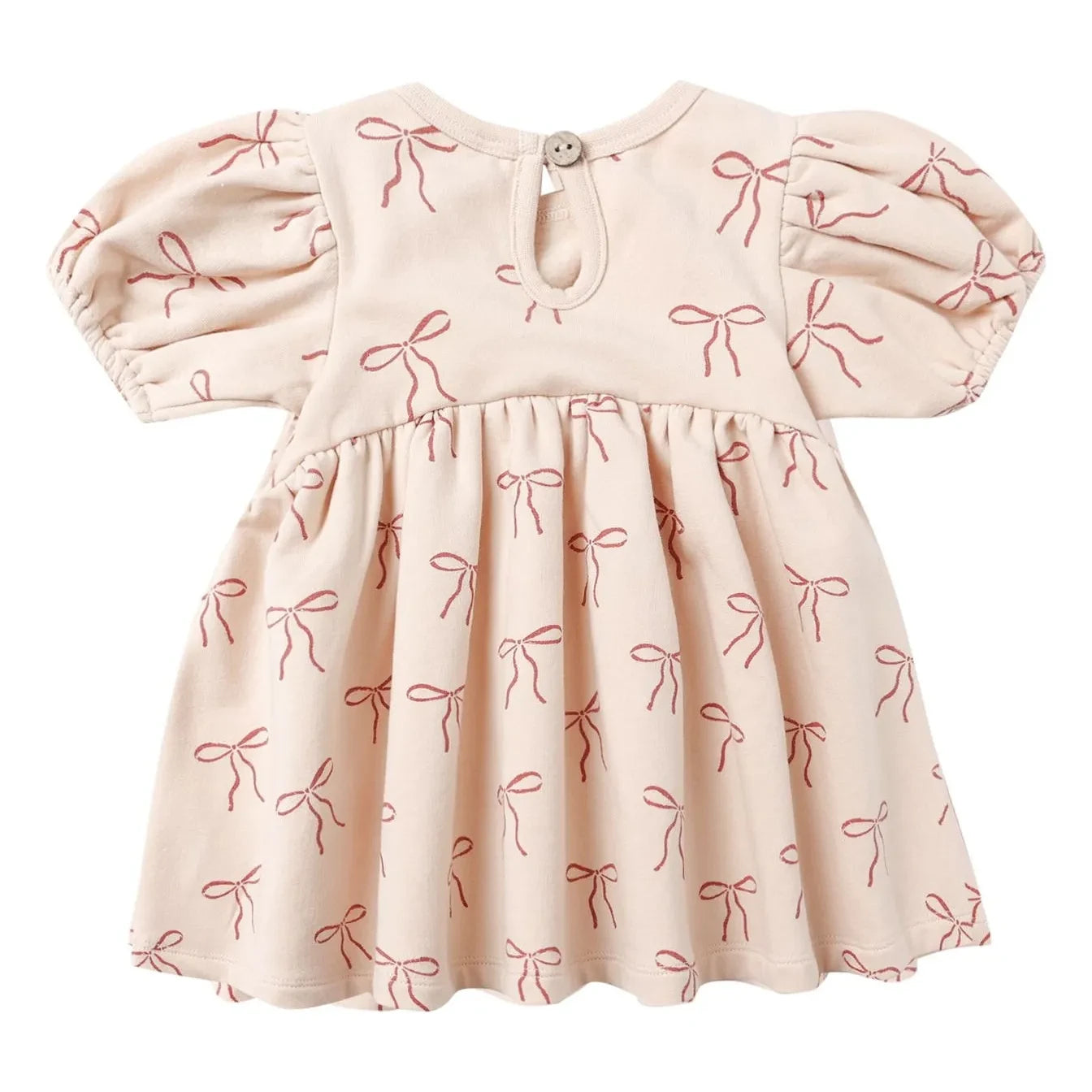 Quincy Mae - Darla Dress Organic Cotton Knots | Coral