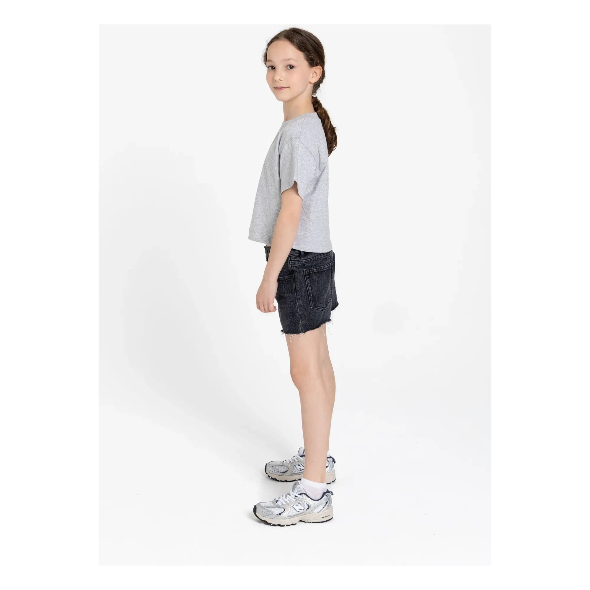 Finger in the Nose - Denim Eva Shorts | Denim Gray